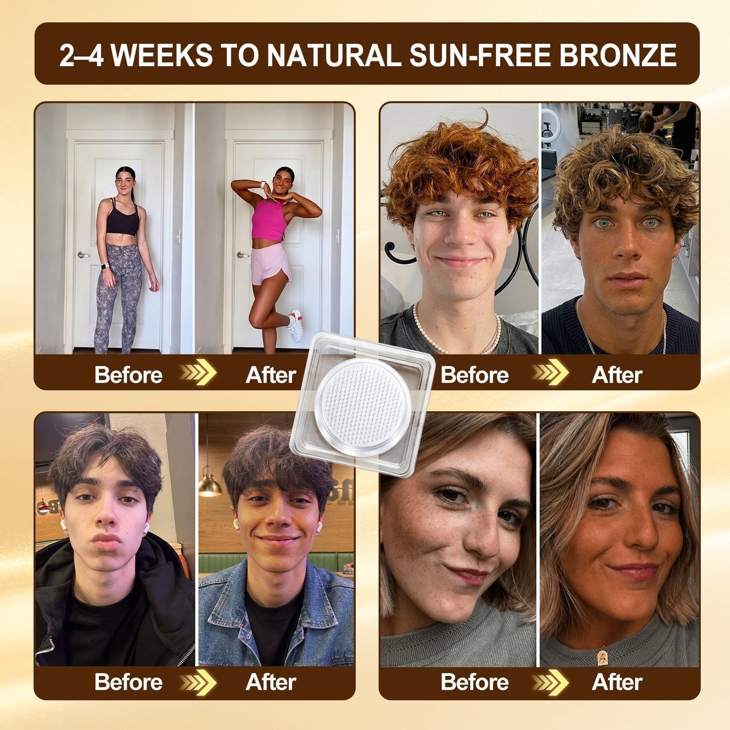 𝑮𝒂𝒇𝒂𝒄𝒆® Sunless Natural Glow Transdermal Tanning Micro-Needle Patch💝