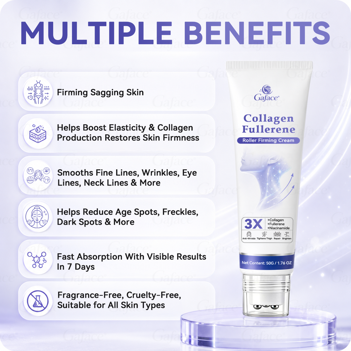 𝐆𝐀𝐅𝐀𝐂𝐄®💎𝐀𝐞𝐭𝐡𝐞𝐫𝐢𝐨𝐧-𝐗𝟗™ 𝟓-𝐏𝐨𝐢𝐧𝐭 𝐑𝐨𝐥𝐥𝐞𝐫 𝐅𝐢𝐫𝐦𝐢𝐧𝐠 𝐂𝐫𝐞𝐚𝐦 Quantum Ceramic Matrix · Collagen · Fullerene🥑