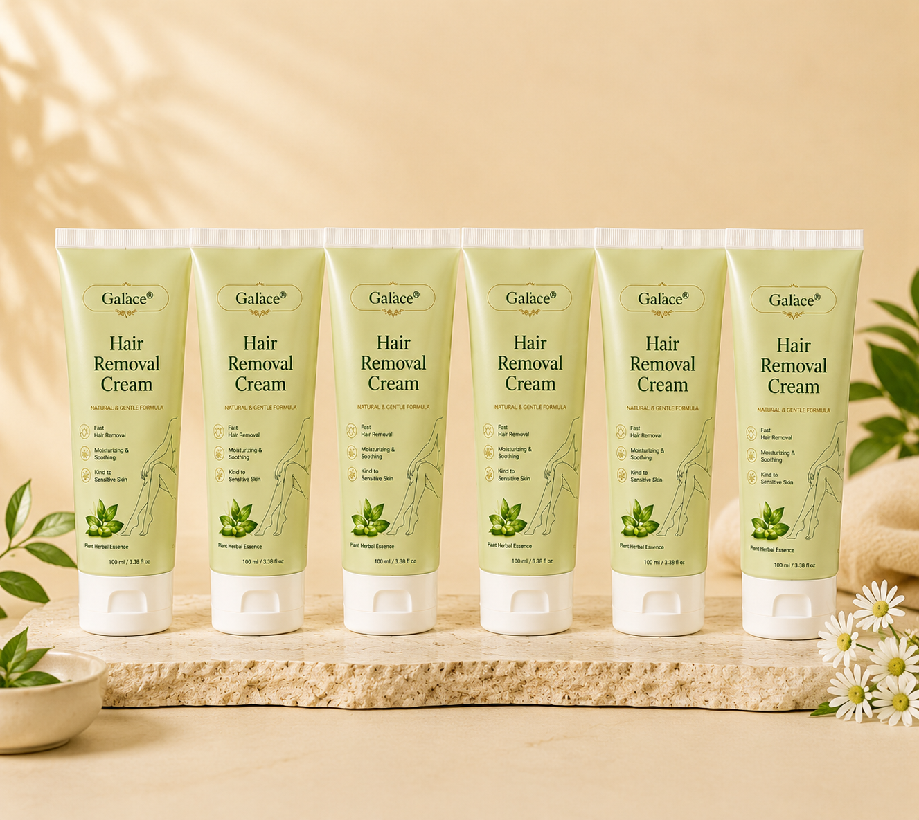 𝐆𝐚𝐟𝐚𝐜𝐞®Natural Gentle Hair Removal Cream | For Women & Men, Sensitive Skin（副本）