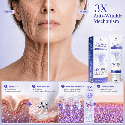 𝐆𝐀𝐅𝐀𝐂𝐄®💎𝐀𝐞𝐭𝐡𝐞𝐫𝐢𝐨𝐧-𝐗𝟗™ 𝟓-𝐏𝐨𝐢𝐧𝐭 𝐑𝐨𝐥𝐥𝐞𝐫 𝐅𝐢𝐫𝐦𝐢𝐧𝐠 𝐂𝐫𝐞𝐚𝐦 Quantum Ceramic Matrix · Collagen · Fullerene🥑
