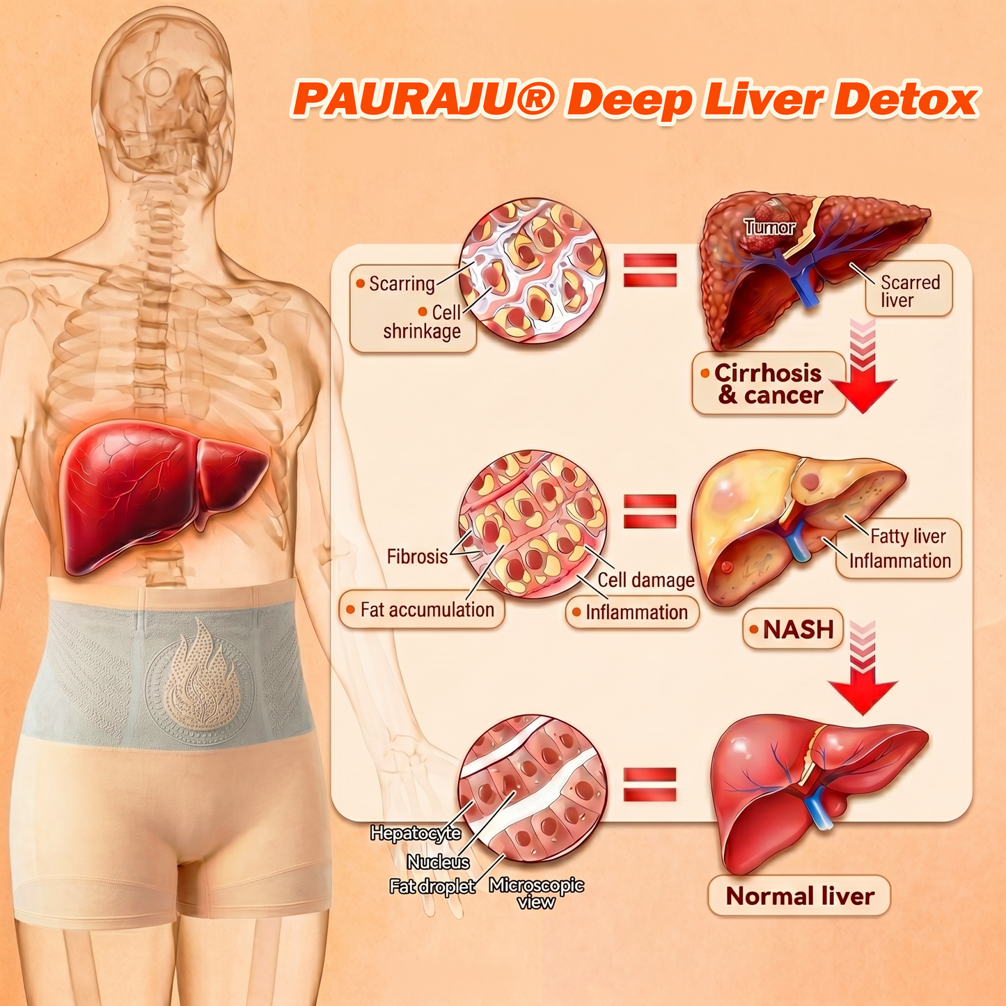 PAURAJU® 30-Min All-in-One Micro-Particle Fat-Burning Shorts✅Ignites deep microcirculation to melt fat, flush toxins, and reverse metabolic aging.🌳