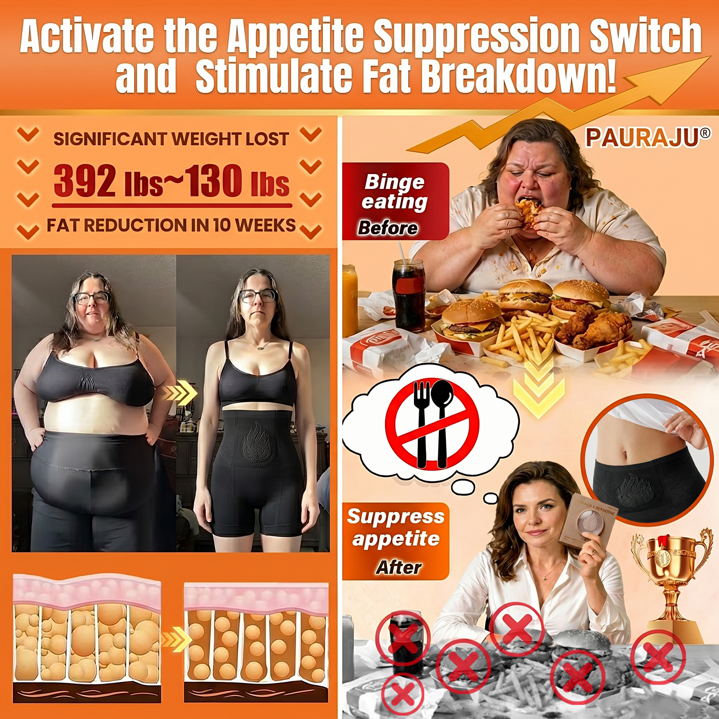 PAURAJU® 30-Min All-in-One Micro-Particle Fat-Burning Shorts✅Ignites deep microcirculation to melt fat, flush toxins, and reverse metabolic aging.🌳