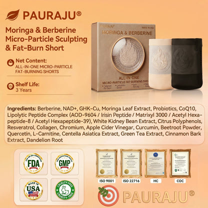 PAURAJU® 30-Min All-in-One Micro-Particle Fat-Burning Shorts✅Ignites deep microcirculation to melt fat, flush toxins, and reverse metabolic aging.🌳