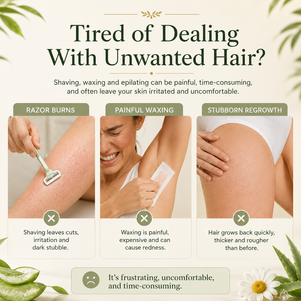 𝐆𝐚𝐟𝐚𝐜𝐞®Natural Gentle Hair Removal Cream | For Women & Men, Sensitive Skin（副本）