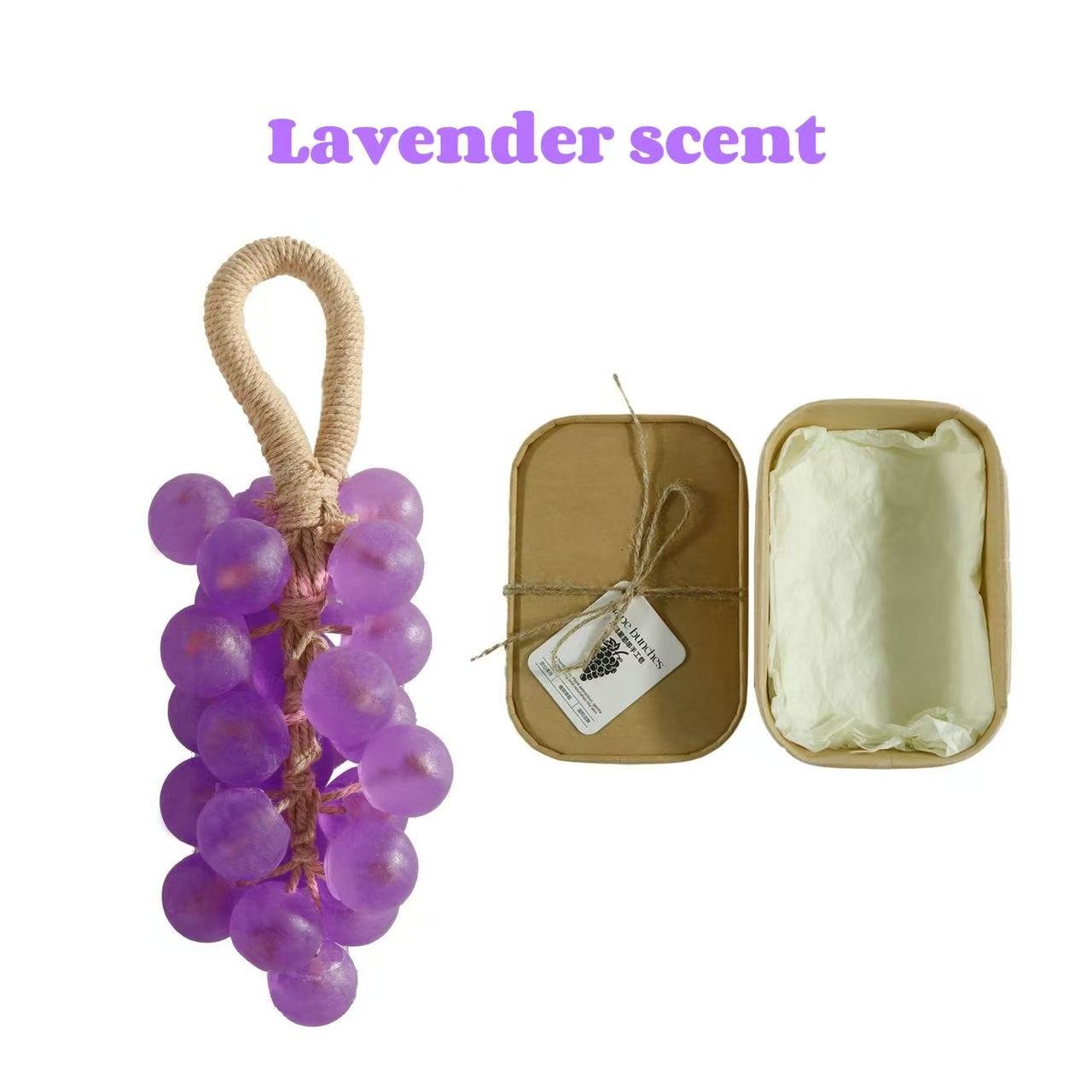 🍇🍑Personalized Original Handmade Crystal Grape Soap Gentle Cleansing Soap