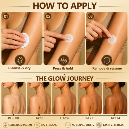 𝑮𝒂𝒇𝒂𝒄𝒆® Sunless Natural Glow Transdermal Tanning Micro-Needle Patch💝