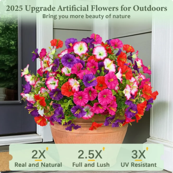 🔥Last Day 60% OFF🔥UV Resistant Artificial Petunias Flowers