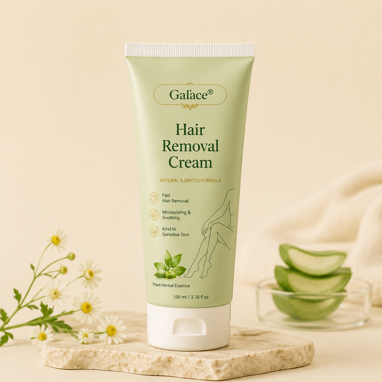 𝐆𝐚𝐟𝐚𝐜𝐞®Natural Gentle Hair Removal Cream | For Women & Men, Sensitive Skin（副本）