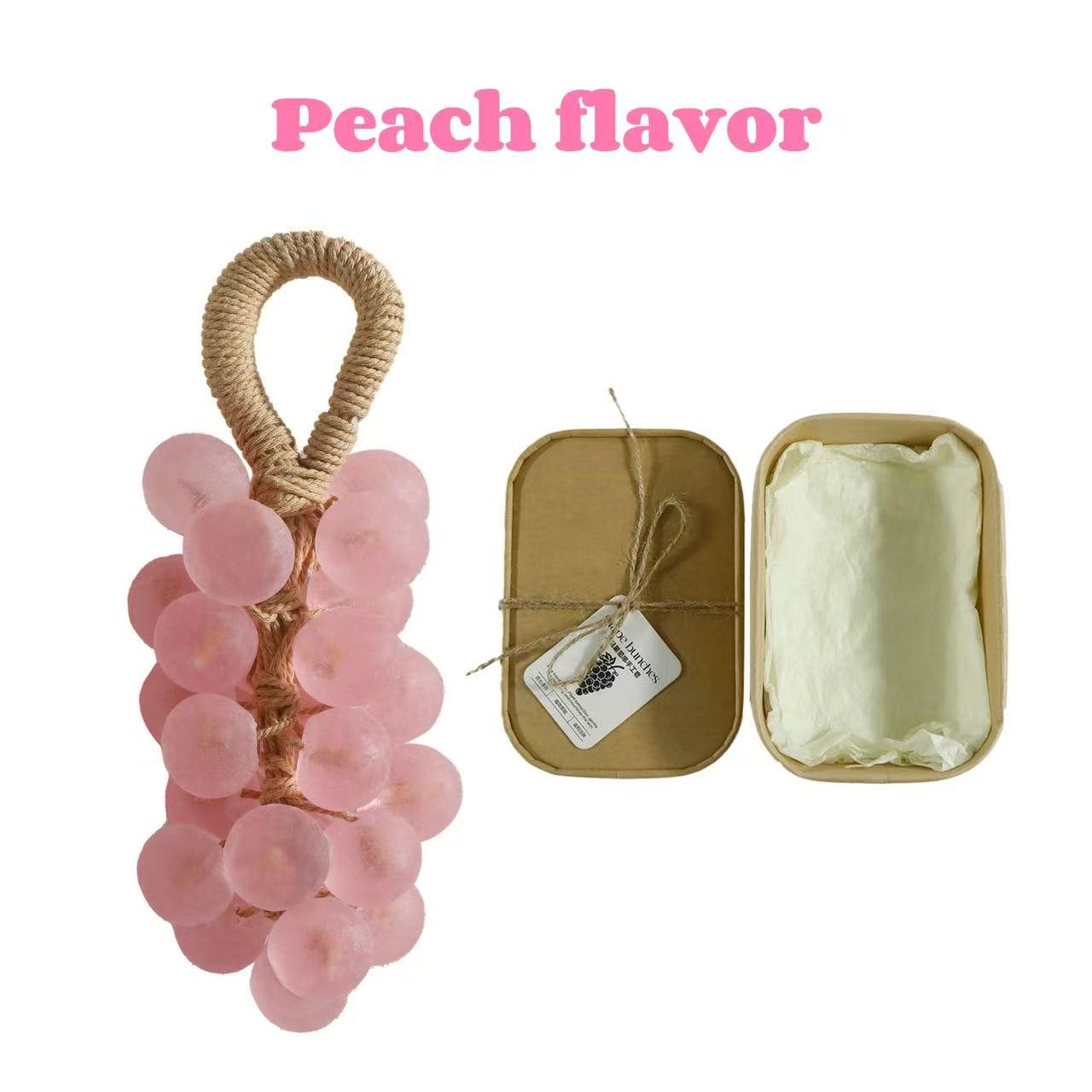 🍇🍑Personalized Original Handmade Crystal Grape Soap Gentle Cleansing Soap