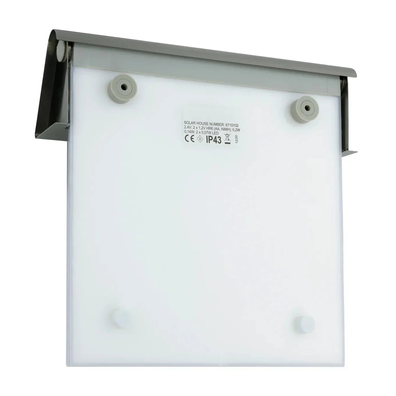 Solar Hausnummer mit LED Beleuchtung ohne Strom aus Edelstahl | Solarno